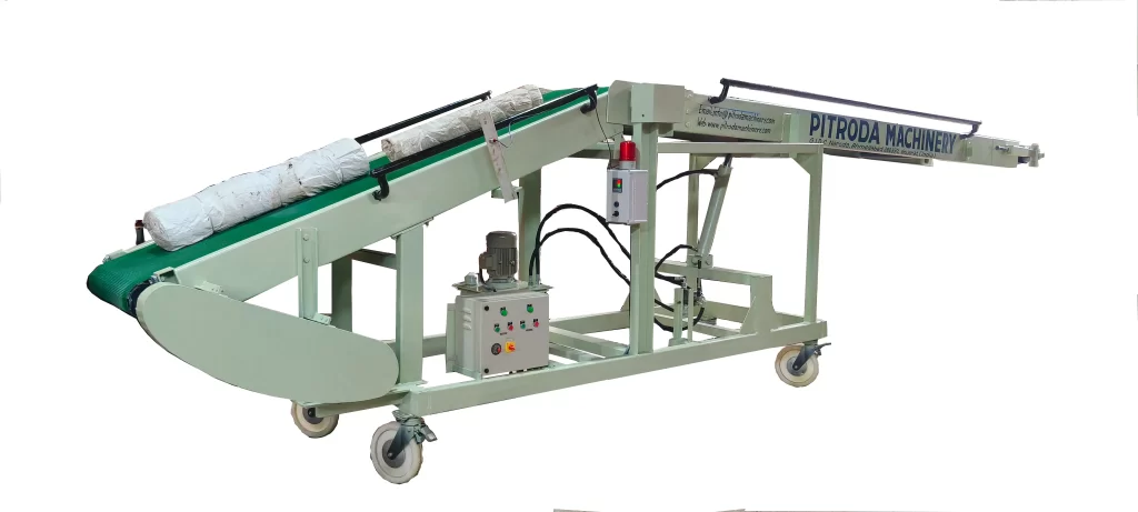 FABRIC ROLL LOADING CONVEYOR